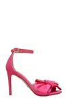 Stuart Weitzman Nudistcurver Loveknot Sandals Fuchsia