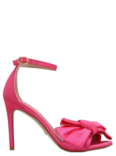Stuart Weitzman 'nudistcurver Loveknot' Sandals In Red