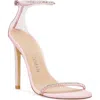 Stuart Weitzman Nudistglam 110 Sandal In Light Pink/cotton Ca