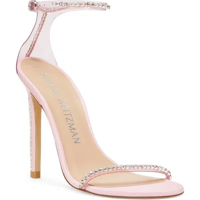 Stuart Weitzman Nudistglam 110 Sandal In Light Pink/cotton Ca