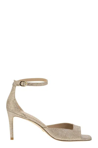 Stuart Weitzman Nudistia 75 - High Sandal In Gold