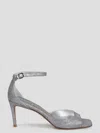 Stuart Weitzman Nudistia 75 Sandal In Metallic