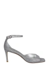 Stuart Weitzman Nudistia 75 Sandal In Silver