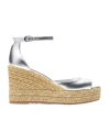 Stuart Weitzman Nudistia 90mm Espadrilles In Metallic