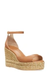 Stuart Weitzman Nudistia Espadrille Wedge Sandal In Tan