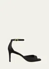 Stuart Weitzman Sandalias Abiertas Y Puntera Cuadrada. In Black