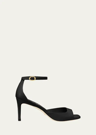 Stuart Weitzman Sandalias Abiertas Y Puntera Cuadrada. In Black