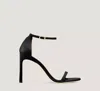 Stuart Weitzman Part-open High Heel Sandals In Black