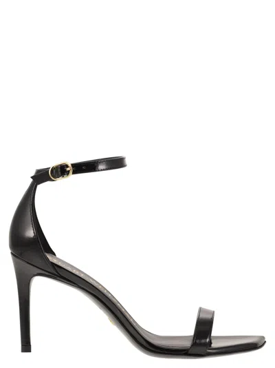 Stuart Weitzman Nunakedcurve 85 Sandal In Black