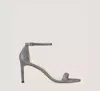Stuart Weitzman Nunakedstraight In Gunmetal