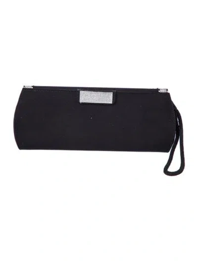 Pre-owned Stuart Weitzman Nylon Clutch In Black