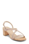 Stuart Weitzman Oasis 50 Block Heel Sandal In Brown