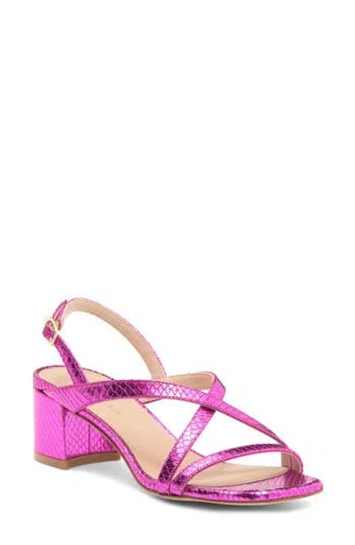 Stuart Weitzman Oasis 50 Block Heel Sandal In Azalea