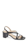 Stuart Weitzman Oasis 50 Block Heel Sandal In Black