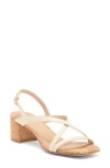 Stuart Weitzman Oasis 50 Block Heel Sandal In Seashell Cork