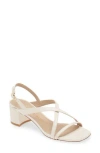 Stuart Weitzman Oasis 50 Block Heel Sandal In Seashell
