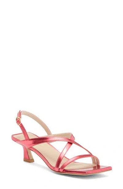 Stuart Weitzman Oasis 50 Slingback Sandal In Hot Pink