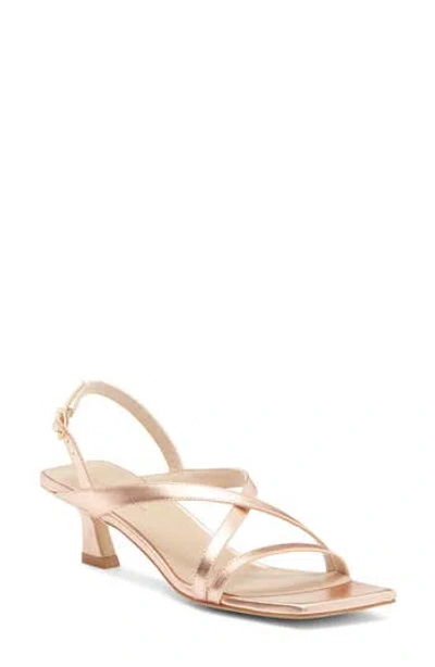 Stuart Weitzman Oasis 50 Slingback Sandal In Rose Gold