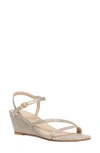 Stuart Weitzman Oasis 50 Wedge Sandal In Gold