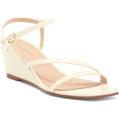 Stuart Weitzman Oasis 50 Wedge Sandal In Seashell/ Seashell