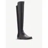 Stuart Weitzman 5050 Flat Boots Black In Black