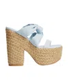 Stuart Weitzman Open Toe Cover Wearing Slope Heel Sandals In Nude