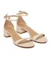Stuart Weitzman 45mm Gena Sandals In White