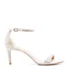 Stuart Weitzman Open-toe High-heeled Sandals In White