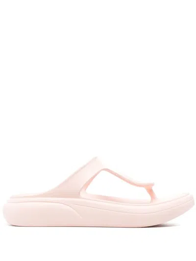 STUART WEITZMAN OPEN TOE SLIP-ON SANDALS