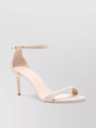 Stuart Weitzman Open Toe Stiletto Heel Sandals In Multi