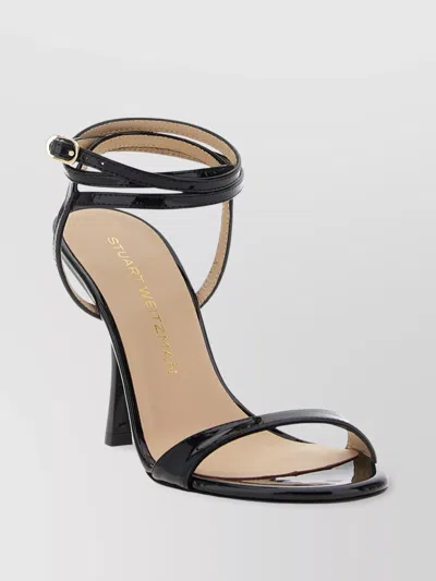 Stuart Weitzman Open Toe Wrap Patent Sandals