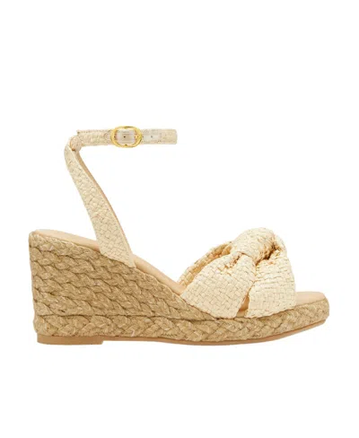 Stuart Weitzman Open-toed Buckle Wedge Sandals