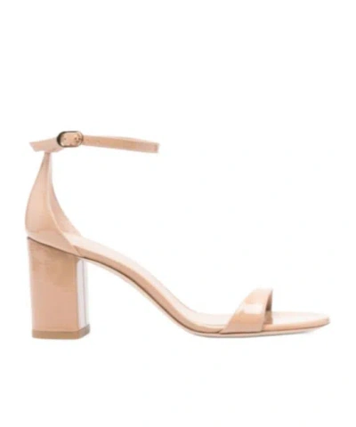 Stuart Weitzman Open-toed High-heeled Sandals In Nude