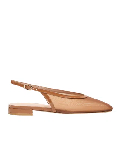 Stuart Weitzman Open-heel Sandals In Nude
