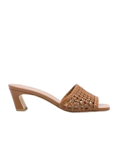 Stuart Weitzman Open-toe High-heeled Sandals In Brown