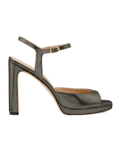 Stuart Weitzman Open-toe High-heeled Sandals In Silver