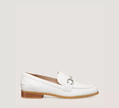 Stuart Weitzman Owen Buckle Loafer The Sw Outlet In White