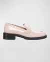 Stuart Weitzman Palmer Bold Loafers In Pink Marshmellow