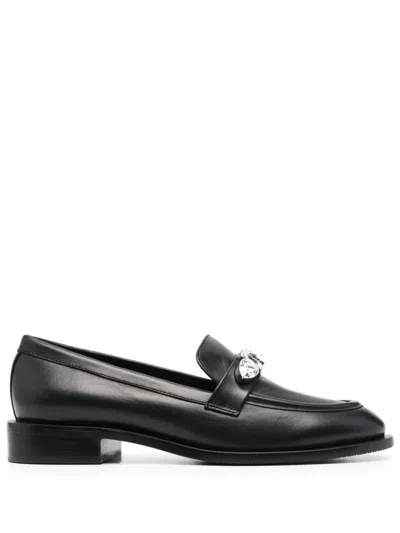 Stuart Weitzman Palmer Pendant Loafer In Black