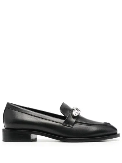 Stuart Weitzman Palmer Pendant Loafer In Black