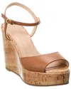 STUART WEITZMAN STUART WEITZMAN PALMINA LEATHER WEDGE SANDAL