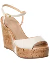 STUART WEITZMAN STUART WEITZMAN PALMINA LEATHER WEDGE SANDAL