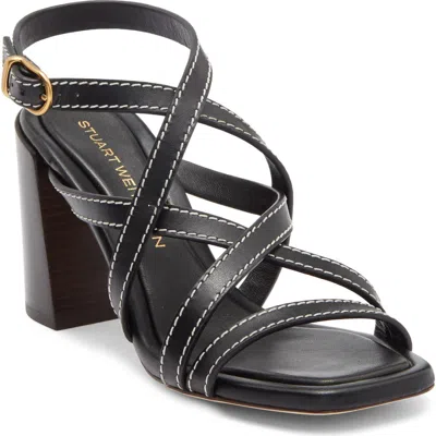 Stuart Weitzman Park Sandal In Black