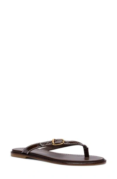 Stuart Weitzman Park Thong Sandal In Brown