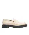 Stuart Weitzman Parker Lift Loafers In Nude