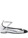 STUART WEITZMAN PATENT LEATHER BALLERINA SHOES