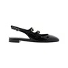 Stuart Weitzman Patent Leather Ballerinas In Black
