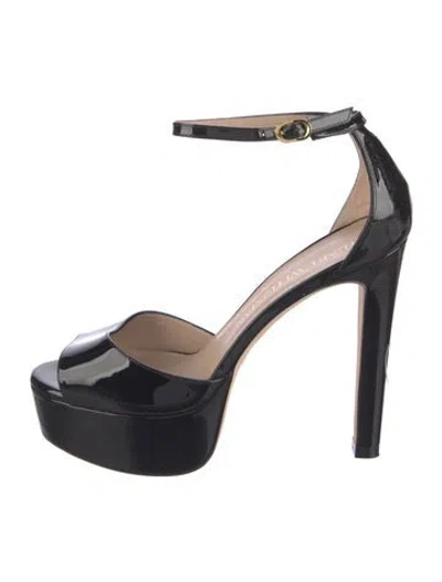 Pre-owned Stuart Weitzman Patent Leather D'orsay Pumps In Black