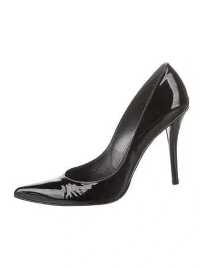 Pre-owned Stuart Weitzman Patent Leather Pumps In Black