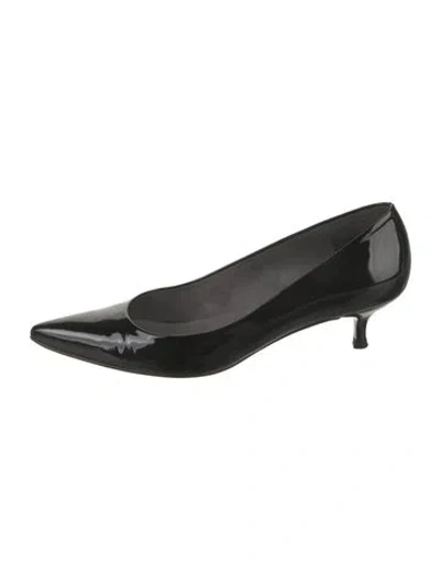 Pre-owned Stuart Weitzman Patent Leather Pumps In Black